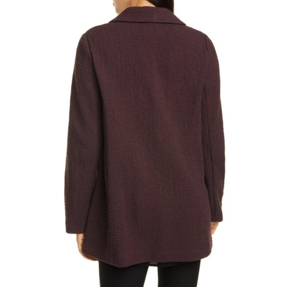 Eileen Fisher Notched Collar Textured Jacket NWT - Picture 2 of 8